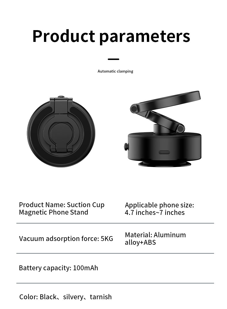 Electric Vacuum Magnetic Suction Phone Mount