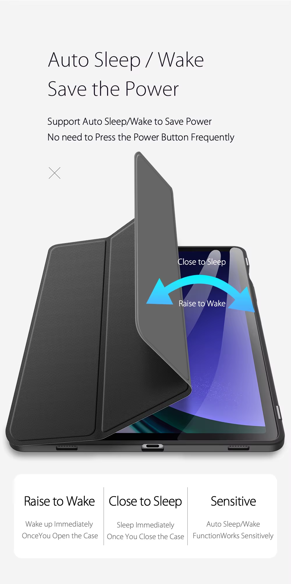 DUX DUCIS PU leather TPU transparent back cover For iPad