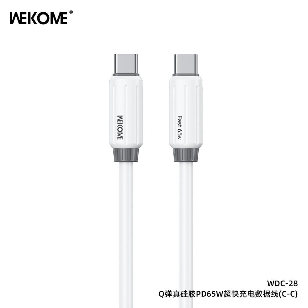 WEKOME Cable Elastic Genuine Silicone Super Fast Charging Data Cable