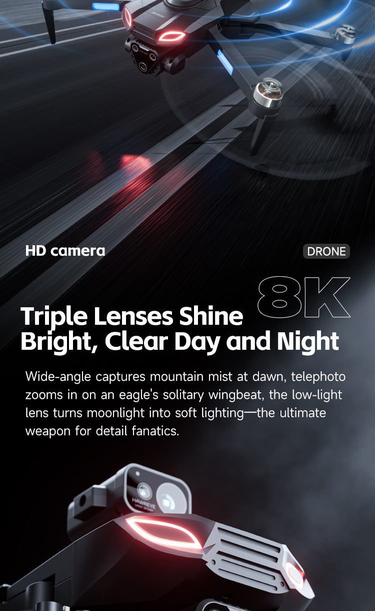4DRC M7 Drone Brushless Motor 8K 6K 4K HD Profesional WIFI FPV Quadcopter 4.5 Inch Screen Control Obstacle Avoidance RC Drone
