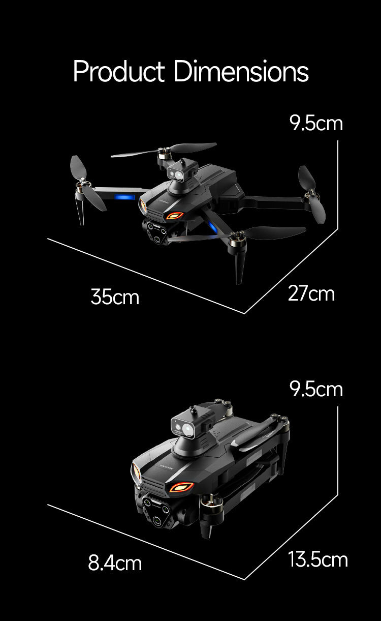 4DRC M7 Drone Brushless Motor 8K 6K 4K HD Profesional WIFI FPV Quadcopter 4.5 Inch Screen Control Obstacle Avoidance RC Drone
