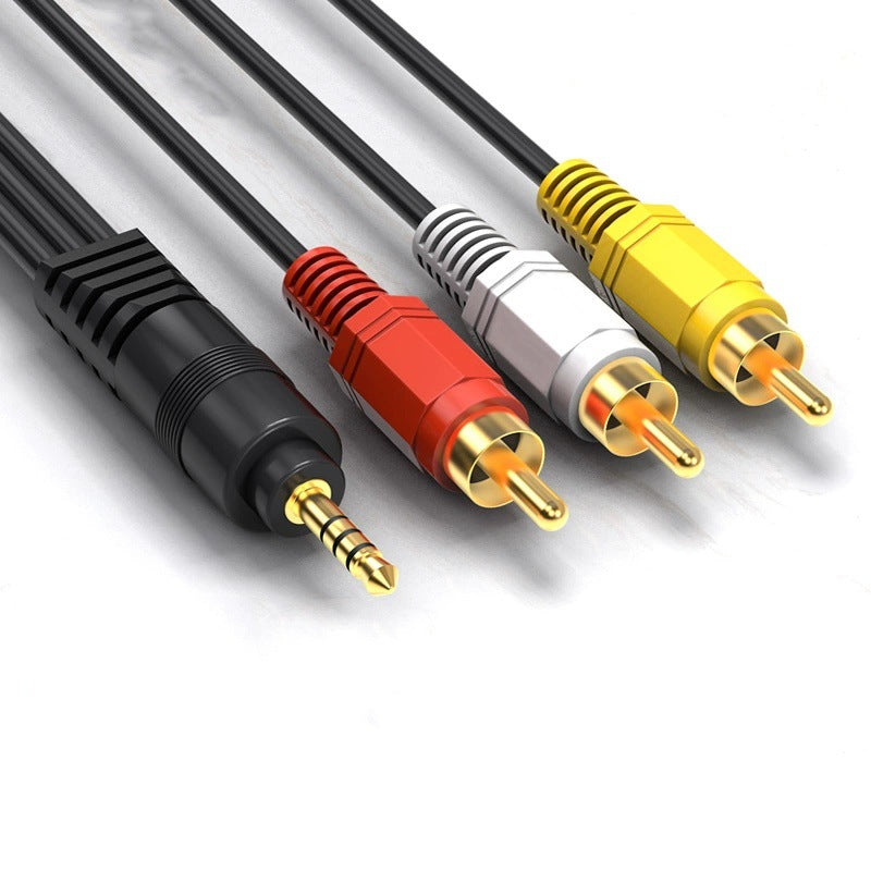 3.5mm Jack To 3 RCA Male Audio Video AV Cable AUX Stereo Cord 3RCA Standard Converter Wire for Speaker TV Box CD DVD Player