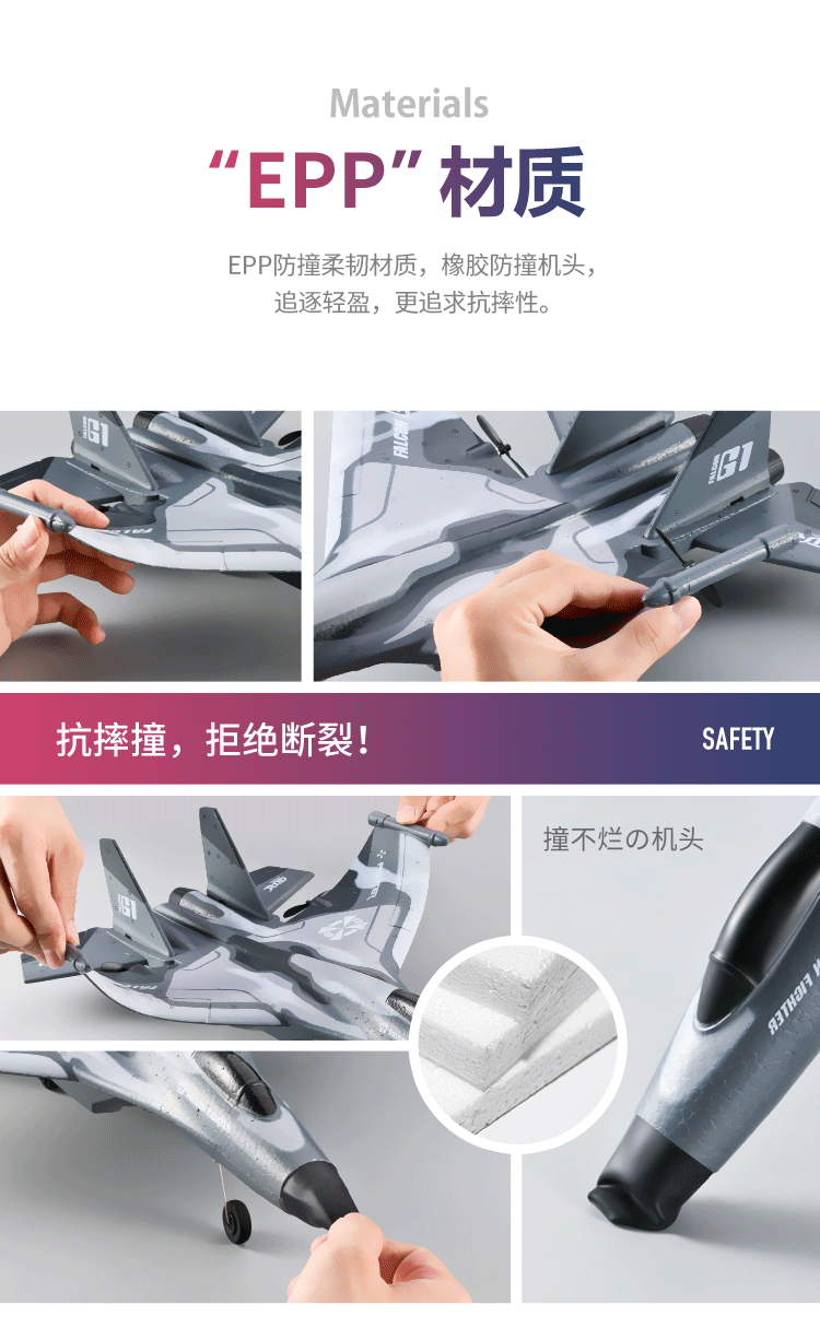 G1 Glider Remote Controlled Plane Toy For Boys Elementary School Fixed Wing Drone Model Anti-Drop Outdoor Activity