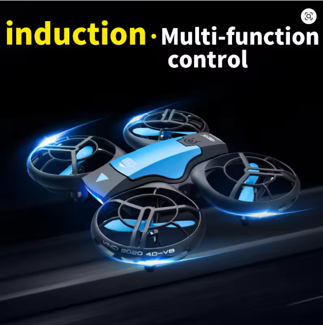 V8 New Mini Drone 4k profession HD 1080P Wide Angle Camera WiFi FPV RC Dron Height Keep Drones Helicopter Kids Toys 4DRC