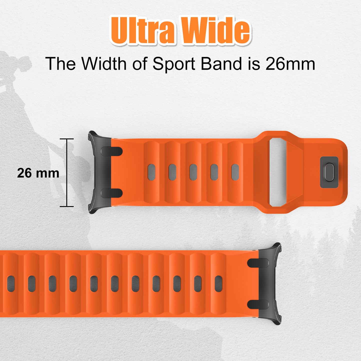 Samsung ultra 47mm Silicone Watch Strap