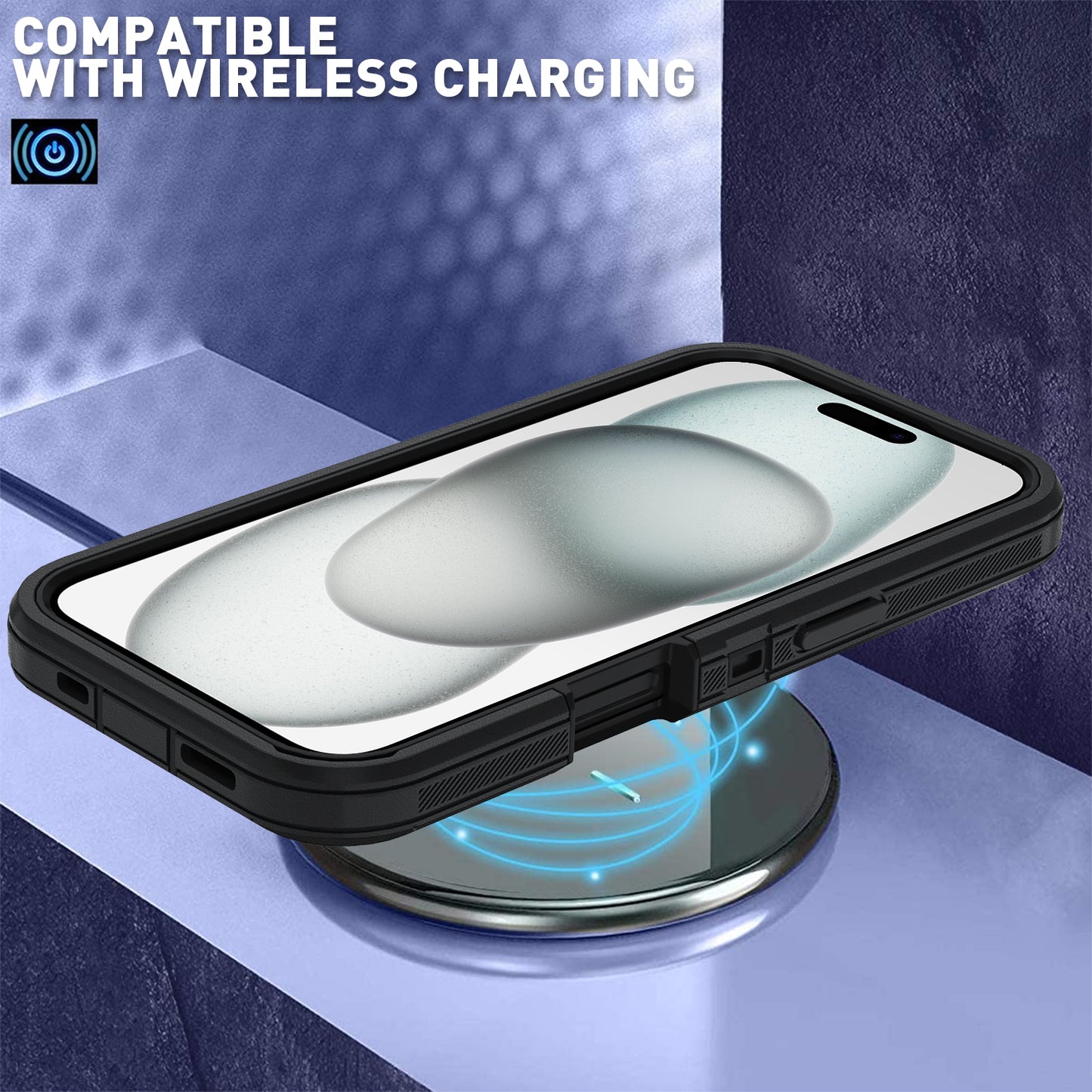 3IN1 PC+TPU Heavy Duty Rugged Armor Case for IPhone Samsung