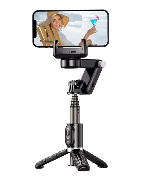 Q18 Desktop Following the shooting Mode Gimbal Stabilizer Selfie Stick Tripod with Fill Light for Smartphone