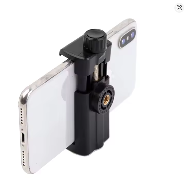 Two-hole Phone Holder for Tripod Mount Adapter Mobile Phone Tripe Cellular Support Smartphone Holder Clamp for Tripod Clip