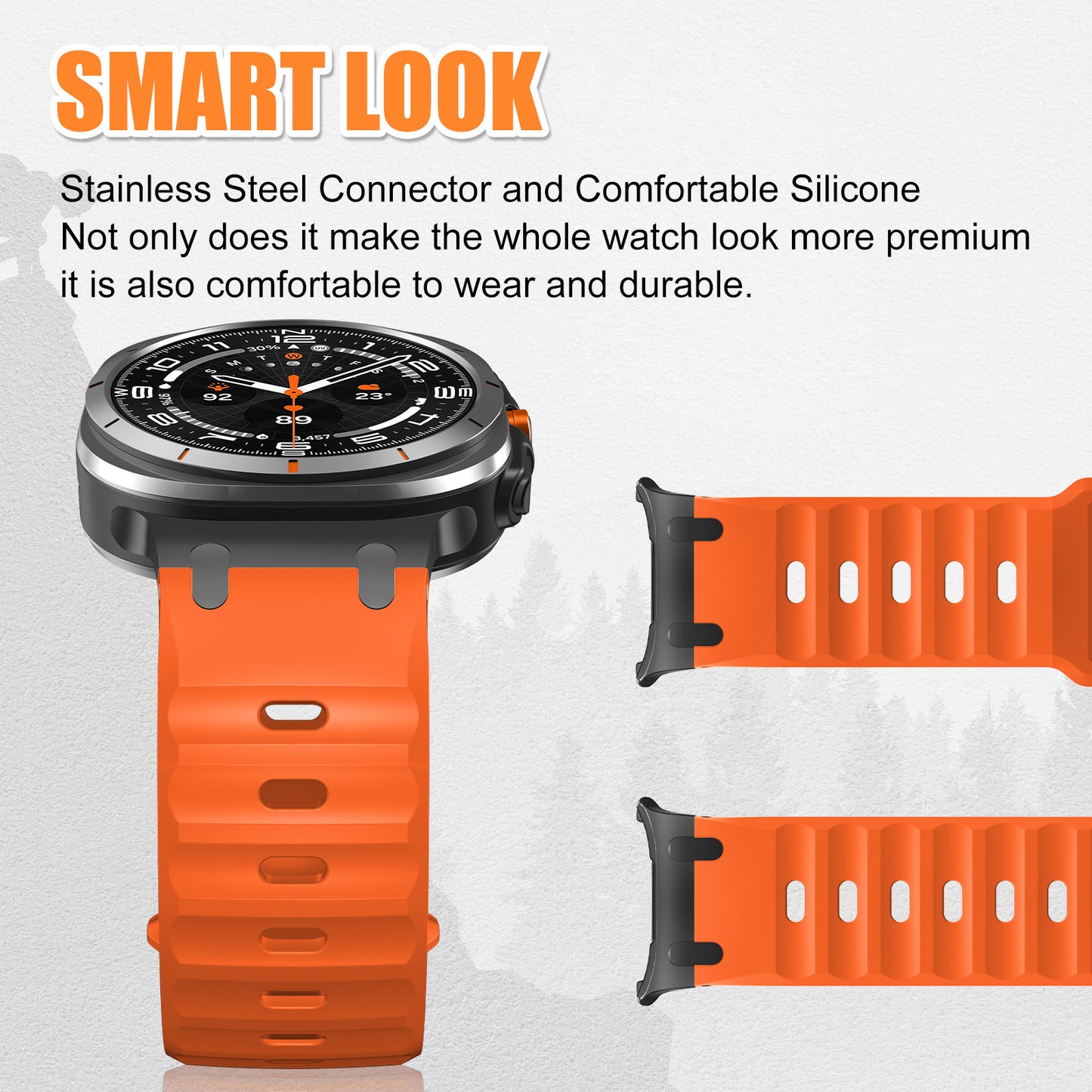 Samsung ultra 47mm Silicone Watch Strap