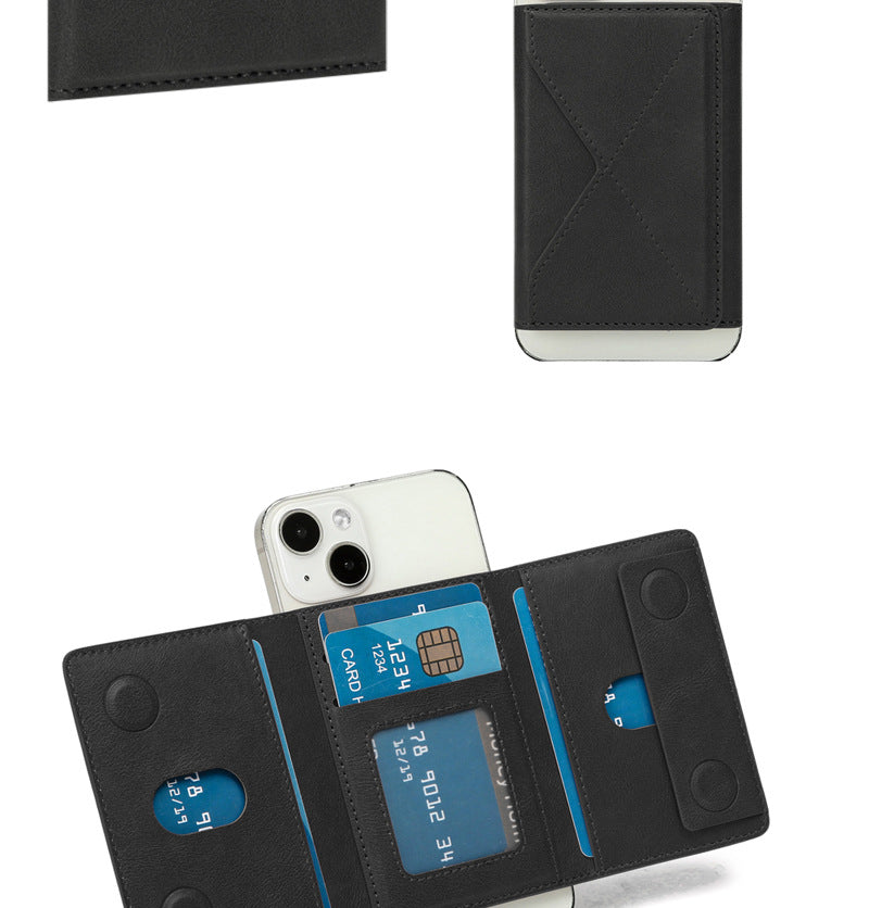 Powerful Magnetic Leather Wallet Magsafe for Phone Card Holder Phone Pouch Protective Case