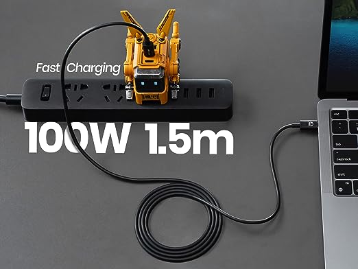 USB C Charger 65W,Gravastar Alpha65 GaN Fast Charger Block,3-Port Type C Power Adapter,Foldable Wall Charger