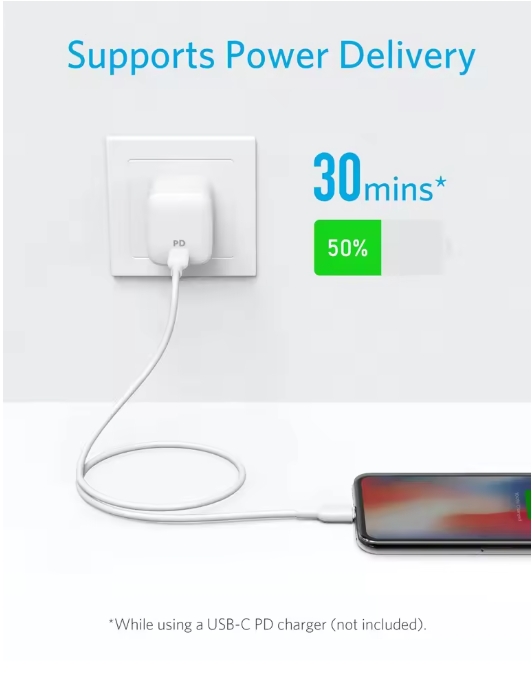 Anker Powerline III Flow Type-C to Lightning Cable certified for iPhone 14/14 Pro/14 Plus/14 Pro Max and More