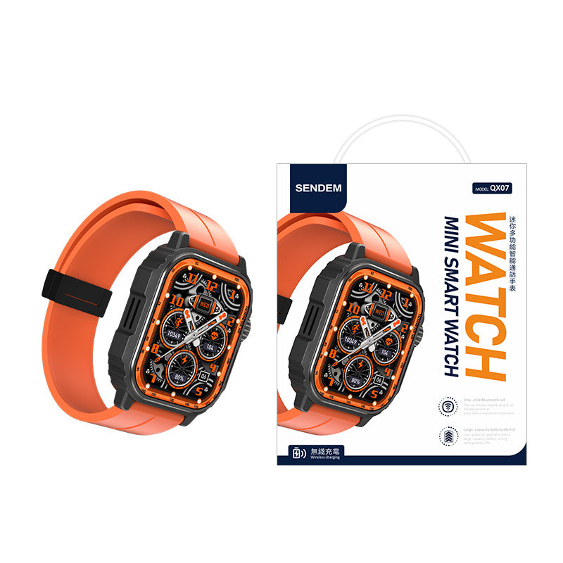 Fashion 2.1" Outdoor Sports Fitness Heart Rate Health Smart Watches Compass Blue Tooth Call NFC Music Waterproof Smartwatch