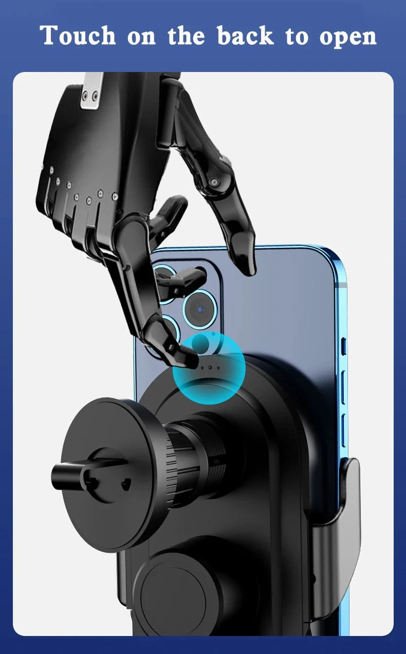 66w Super Fast Charging Car Wireless Charger Magnetic Automatic Car Phone Holder