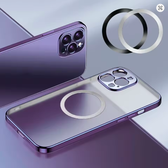 Stainless Steel Universal Magnetic Metal Plate Ring For Magsafe Wireless Charger Iron Sheet Sticker Magnet Car Phone Holder