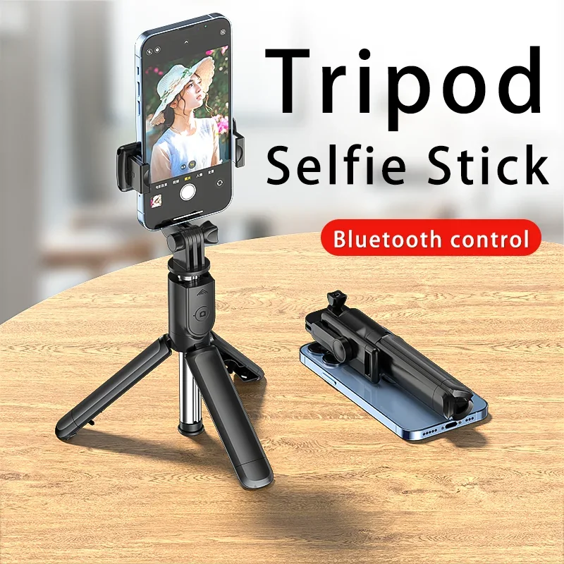 Bluetooth Wireless Selfie Stick Mini Tripod Extendable Monopod Remote Shutter For iPhone Samsung Phone Holder
