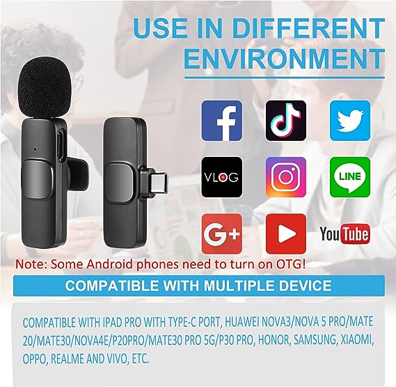 Wireless MICphone for Android Phone Type C