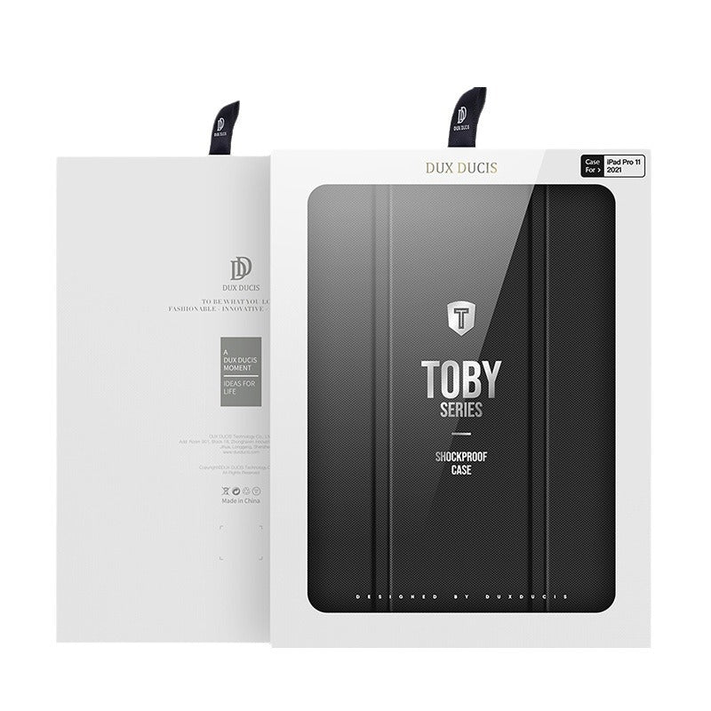 DUX DUCIS PU leather TPU transparent back cover For iPad