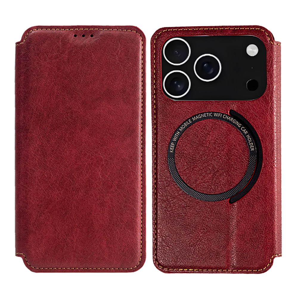 Magsafe Leather Case with card slot, Fully Protective And Shockproof Design