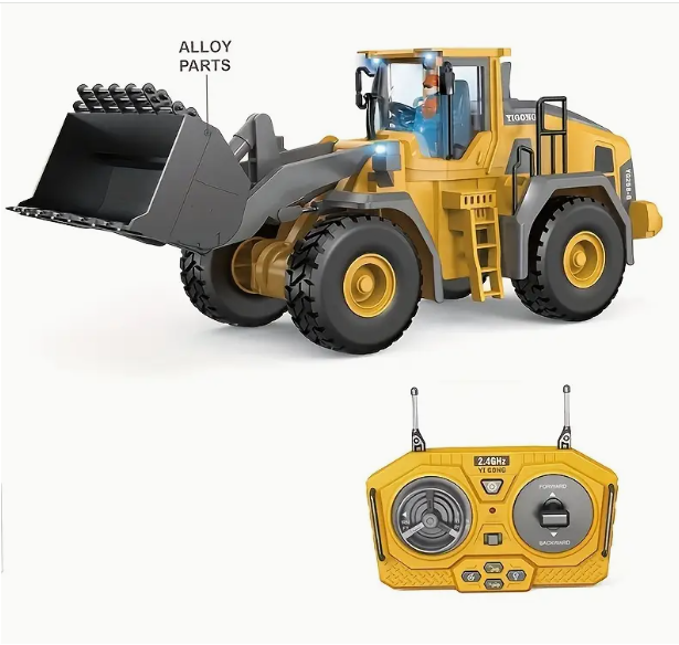 2.4G Remote Control Loader RC Model Car Toy Professional Alloy Plastic Simulation Construction Vehicle