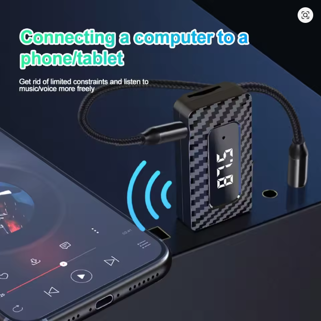 Car Bluetooth 5.3 FM Transmitter Receiver Handsfree Call Mini USB Wireless Adapter Auto Audio with LED Display For Car FM Radio