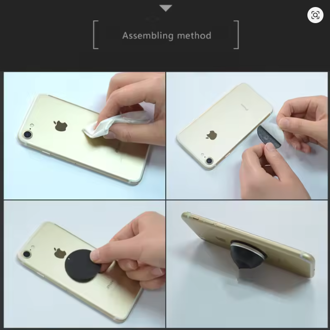 Black magnetic sheet 35*45mm square 40mm diameter round shape adhesive metal plate for car magnet phone holder