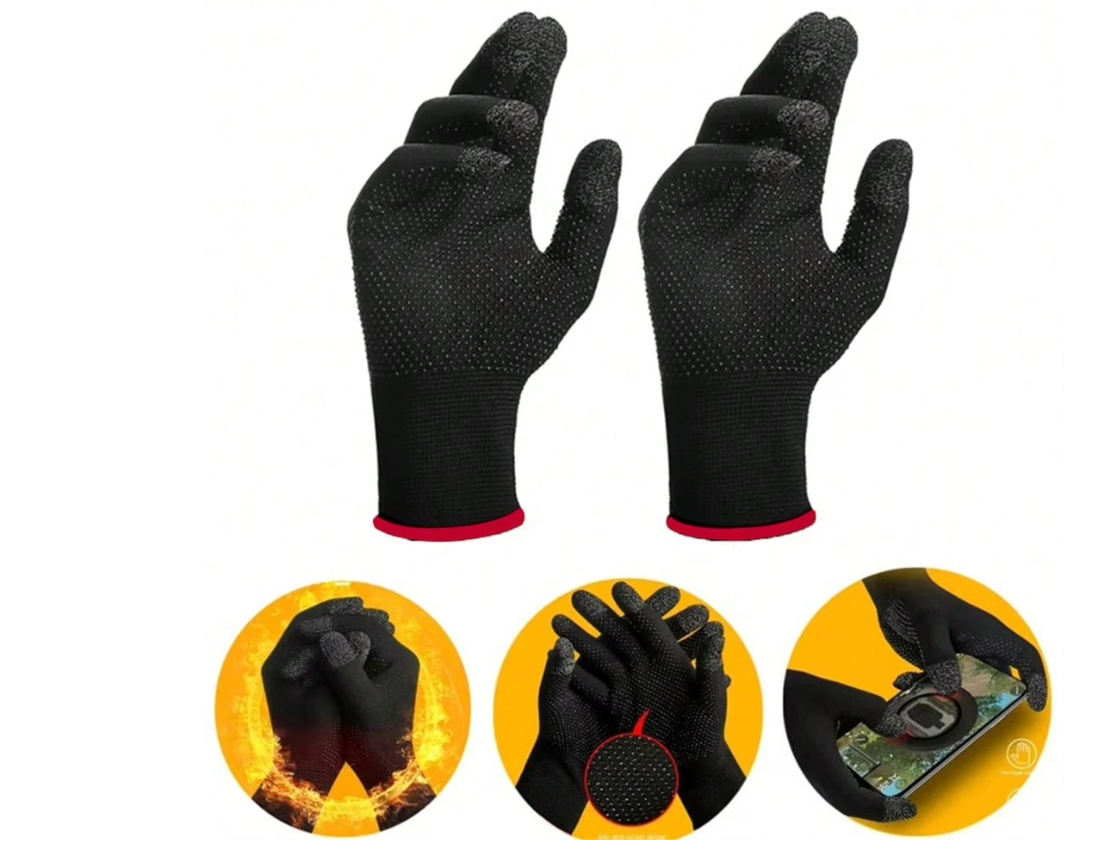 Gaming Touch Screen Gloves, Anti-Slip Sweat-Proof