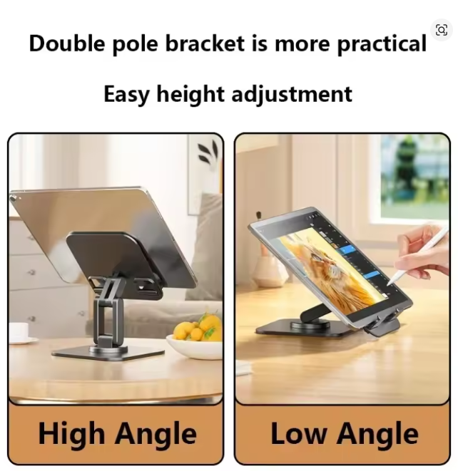 Foldable Cell Phone Stand Desk Phone Holder Portable Adjustable for