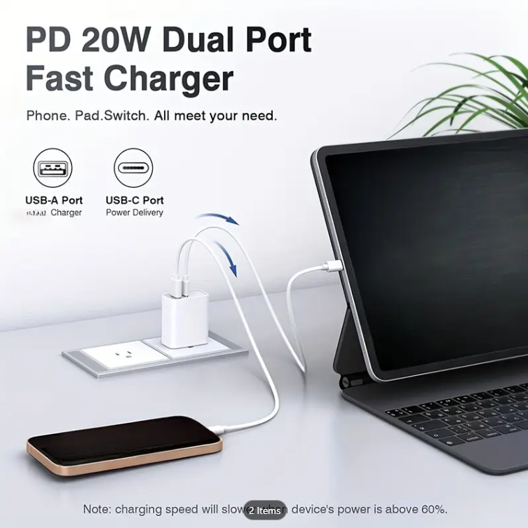 20W GaN Fast Charging Block