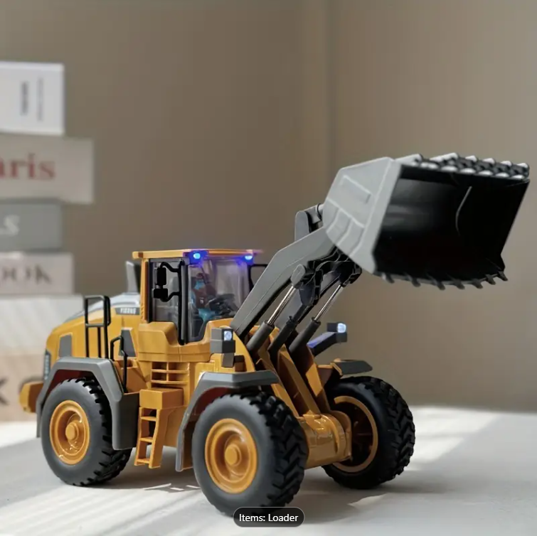 2.4G Remote Control Loader RC Model Car Toy Professional Alloy Plastic Simulation Construction Vehicle