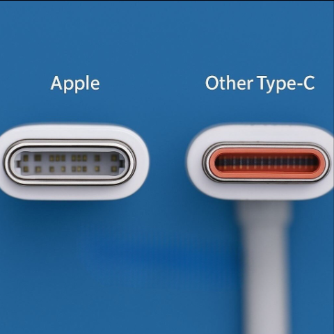 What's the difference between the Android Type C and iPhone type C?