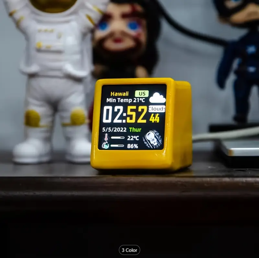 Mini WiFi smart weather station clock