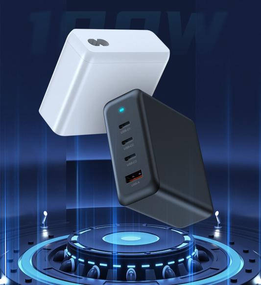 100W GaN USB C Charger, Nexode 4 Ports Charging Station
