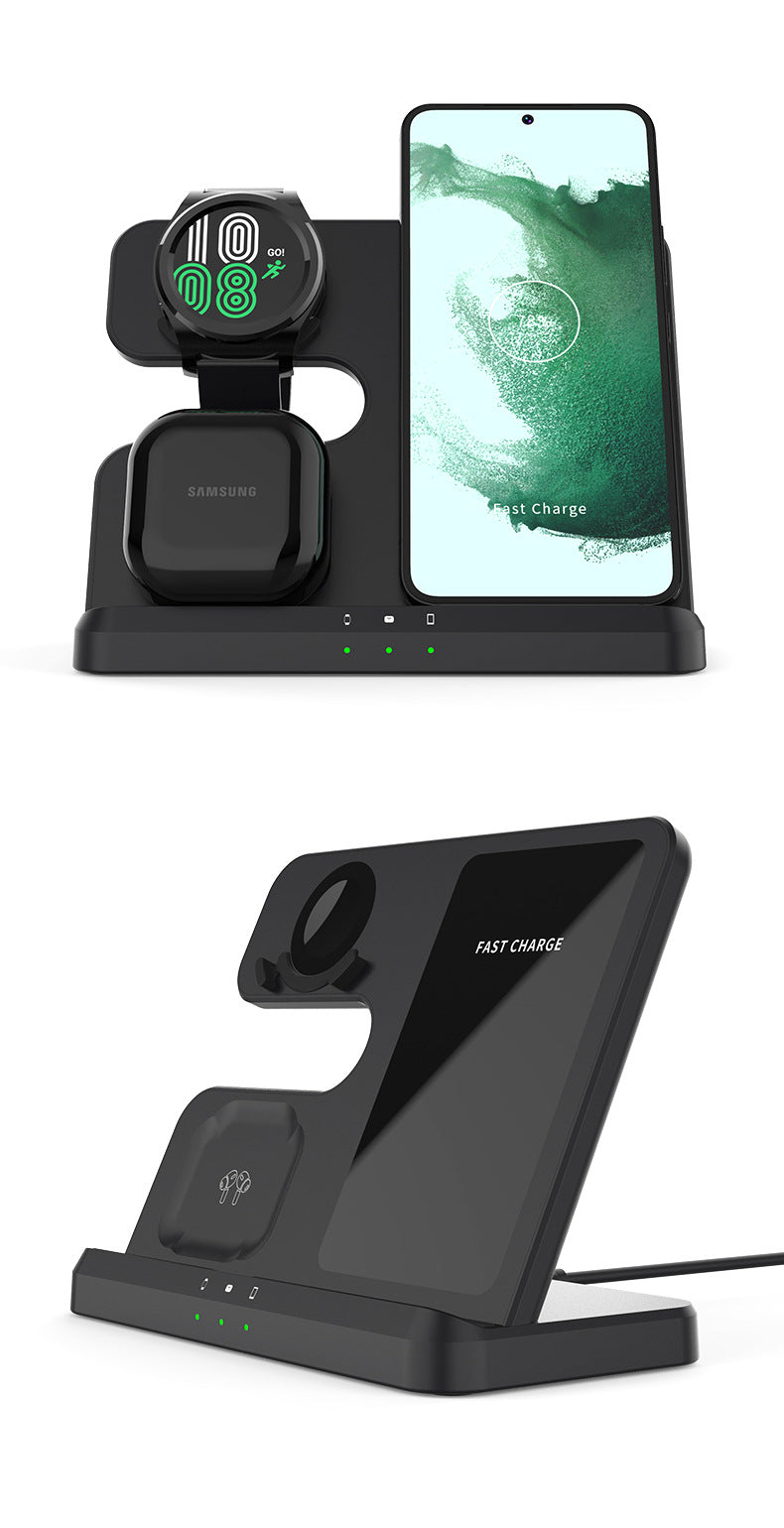 3-in-1 Fast Wireless Charger Stand for Samsung Galaxy Phone, Galaxy Watch & Galaxy Buds