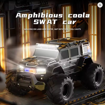 Amphibious Stunt Vehicle RC Car Climbing Vehicle Four-wheel Drive Off-road Vehicle