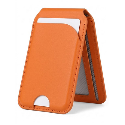 2 in 1 Magnetic MagSafe Wallet Stand, Leather Magnetic Adjustable Card Holder