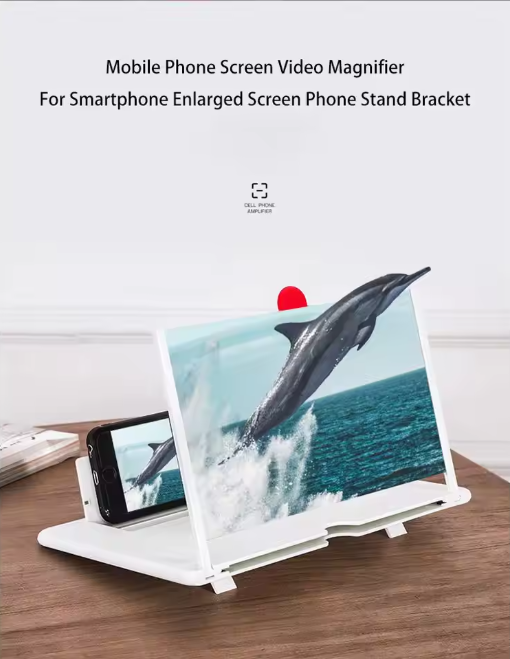 Mobile Phone Screen Amplifier Pull-Out 3d Magnifying Glass Stand Magnifier For Phone Enlarged Screen Bracket