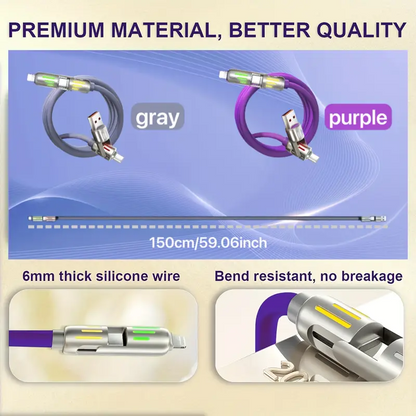 4-in-1 Multi-Function USB Charging Cable - MAX 240W