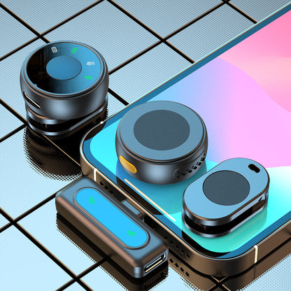 J8 wireless lavalier microphone with large capacity long endurance noise reduction magnetic clip invisible small microphone