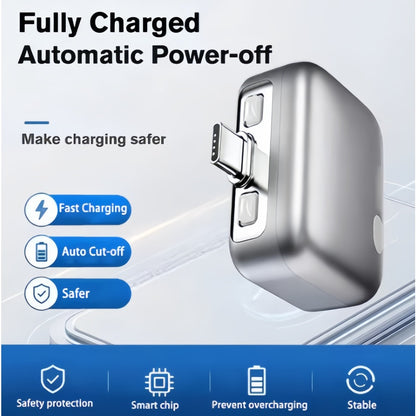 Full Charge Auto-Disconnect Charging Adapter Fast Charge Safety Separator Automatically for Type-C