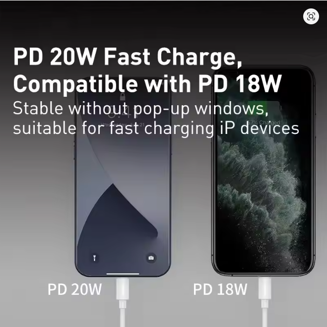 Baseus USB Type C PD 20W Cable for iPhone SE 11 12 13 14 Pro X XS 8 Fast USB C Cable for iPhone Type C Charging Wire