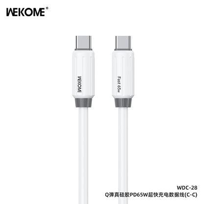 WEKOME Cable Elastic Genuine Silicone Super Fast Charging Data Cable