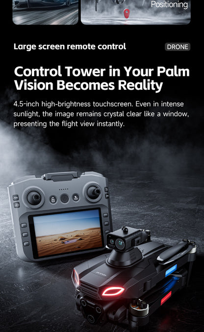 4DRC M7 Drone Brushless Motor 8K 6K 4K HD Profesional WIFI FPV Quadcopter 4.5 Inch Screen Control Obstacle Avoidance RC Drone
