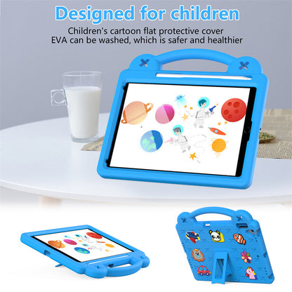 Kids EVA Tablet Shockproof Soft Cover Hand Holder Capa for iPad