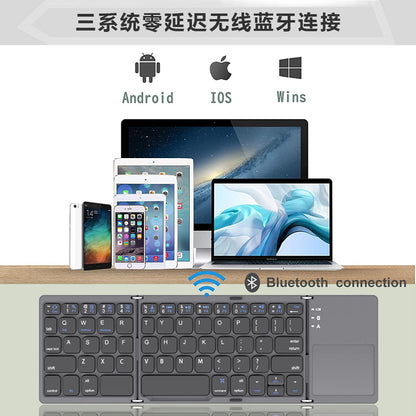 Foldable Bluetooth Keyboard with Touchpad