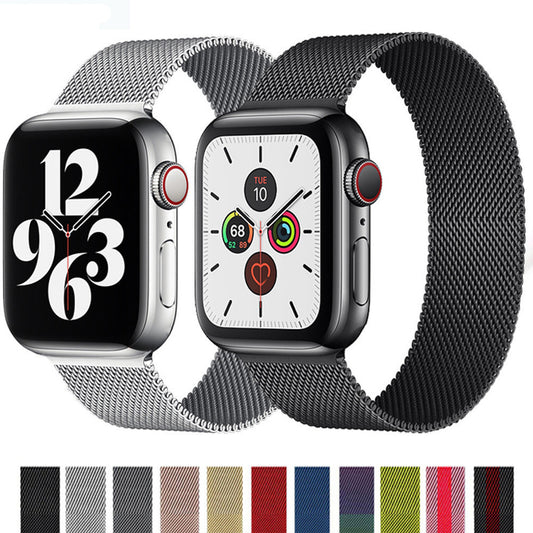 Stainless Steel Adjustable Magnetic Clasp Apple Watch Band 42/44/45/46/49mm