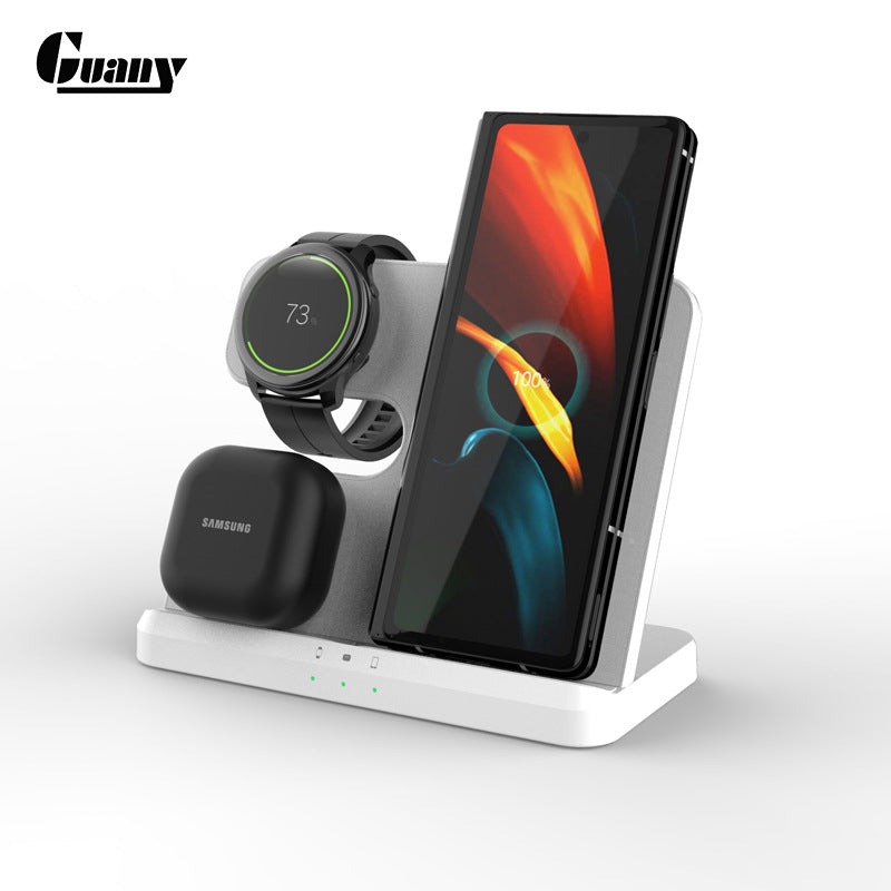 3-in-1 Fast Wireless Charger Stand for Samsung Galaxy Phone, Galaxy Watch & Galaxy Buds