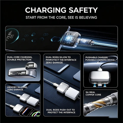 Full Charge Auto-Disconnect Charging Adapter Fast Charge Safety Separator Automatically for Type-C