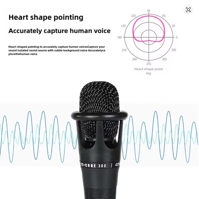 3.5mm Condenser Microphone,Wire Handheld Condenser Microphone For Sound Card, Live Streaming, Podcast,Recording