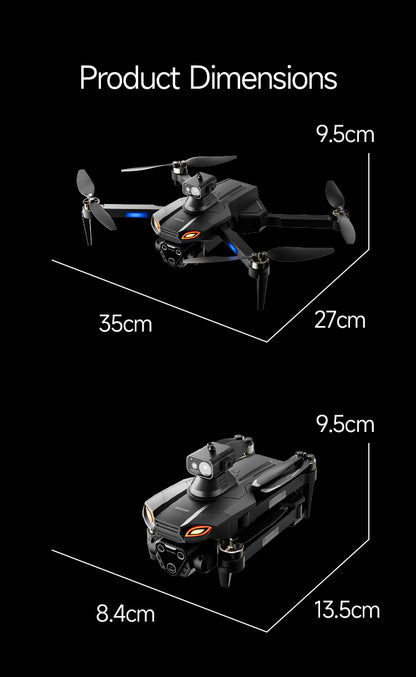 4DRC M7 Drone Brushless Motor 8K 6K 4K HD Profesional WIFI FPV Quadcopter 4.5 Inch Screen Control Obstacle Avoidance RC Drone